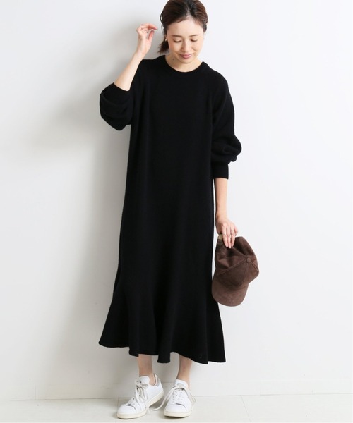 SLOBE IENA（スローブイエナ） ニットワンピース 36 グレー レディース