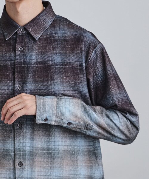 tk.TAKEO KIKUCHI（ティーケータケオキクチ） シャツ グラデーション