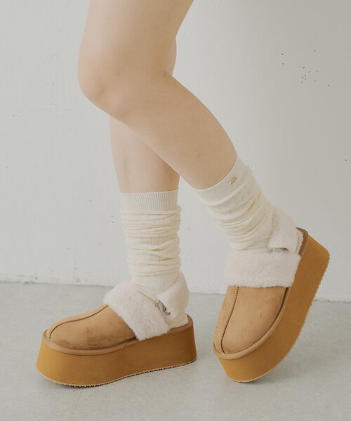 Chico（チコ） シューズ 2way厚底ムートンサボ レディース : ZOZOTOWN