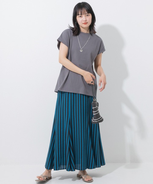 「LAVEANGE」 フレアスカート 4L ブルー レディース_画像6