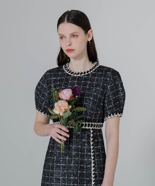 「Leja」 半袖ワンピース MEDIUM ダークグレー レディースの画像