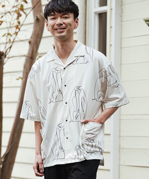 シャツ mhs2471- ペンギン アロハシャツ-KOKAGE(262-1214-02) メンズ