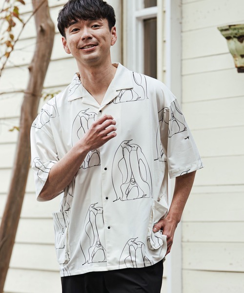supreme ペンギン半袖シャツ L 柄 アロハ アロハシャツ シャツ 半袖 mhs2471- ペンギン アロハシャツ-KOKAGE(262