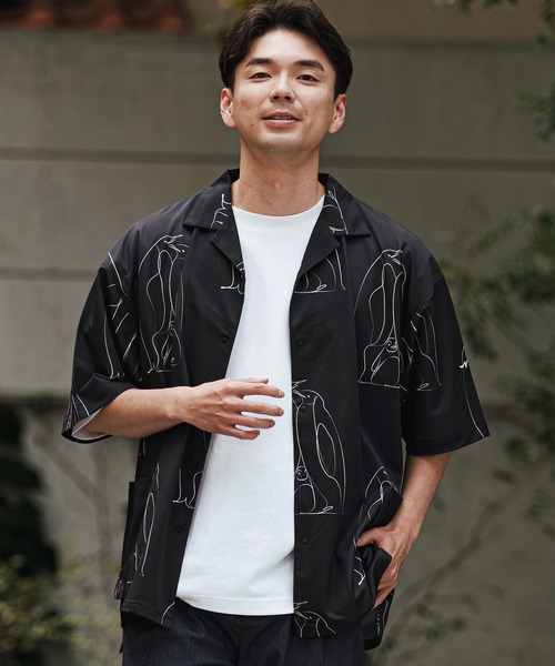 シャツ mhs2471- ペンギン アロハシャツ-KOKAGE(262-1214-02) メンズ