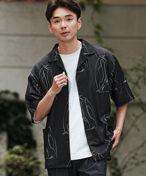 シャツ mhs2471- ペンギン アロハシャツ-KOKAGE(262-1214-02) メンズ