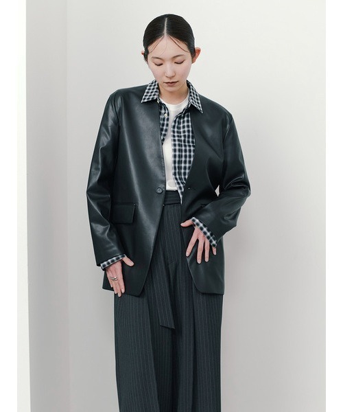 「MIESROHE」 長袖シャツ FREE ブラック レディース_画像4