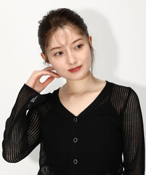 「MISCH MASCH」 カーディガン MEDIUM モカ レディース_画像5