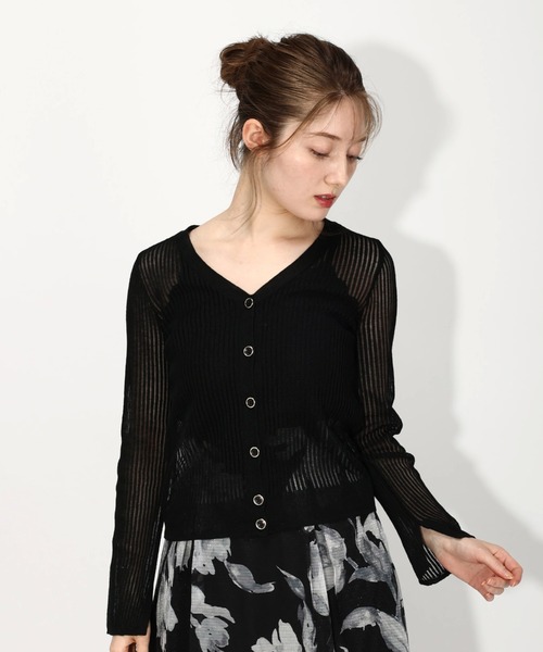 「MISCH MASCH」 カーディガン MEDIUM モカ レディース_画像6