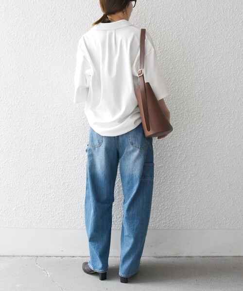 「SHIPS any」 半袖シャツ ONE SIZE ホワイト レディース_画像3