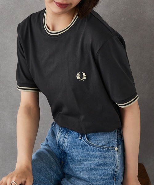 FRED PERRY（フレッドペリー） tシャツ 「FRED PERRY」TWIN TIPPED T