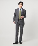 フォーマル シャツ 長袖 コットン ソリッド ...の詳細画像2