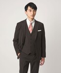フォーマル シャツ 長袖 コットン ソリッド ...の詳細画像3