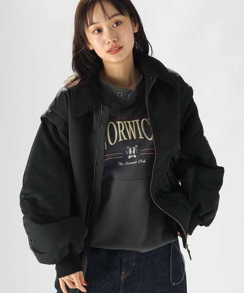 niko and…（ニコアンド） ブルゾン FREE ブラック レディース