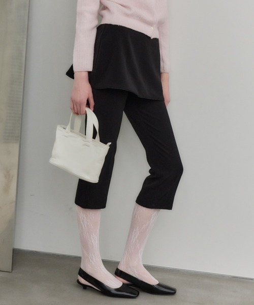 GIUNON パンツ layerd frill capri pants / レイヤードフリルカプリ