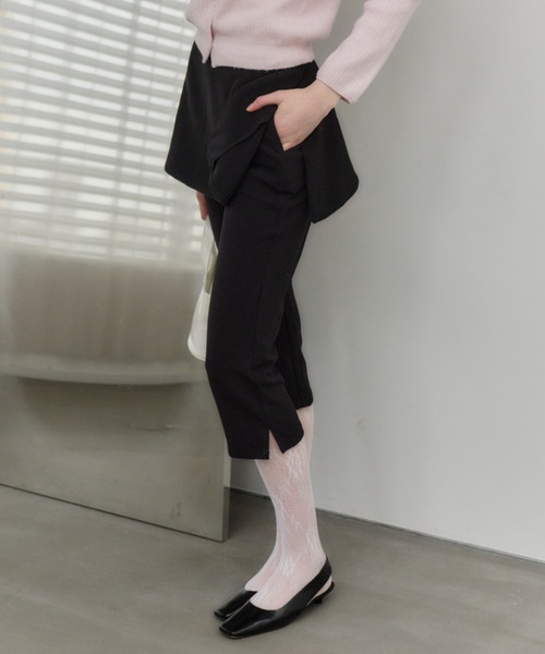 GIUNON レイヤードフリルカプリパンツ GIUNON パンツ layerd frill capri pants / レイヤードフリルカプリ
