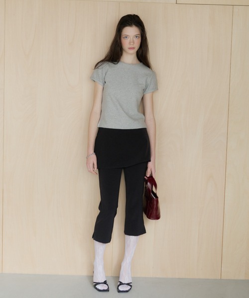 GIUNON レイヤードフリルカプリパンツ GIUNON パンツ layerd frill capri pants / レイヤードフリルカプリ