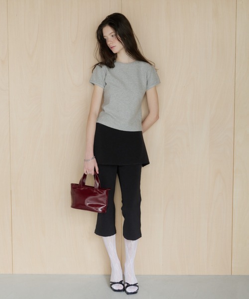 パンツ layerd frill capri pants / レイヤードフリルカプリパンツ レディースの画像