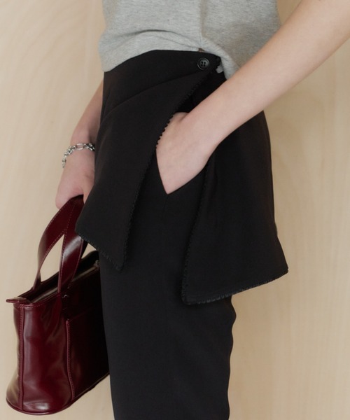 GIUNON レイヤードフリルカプリパンツ GIUNON パンツ layerd frill capri pants / レイヤードフリルカプリ
