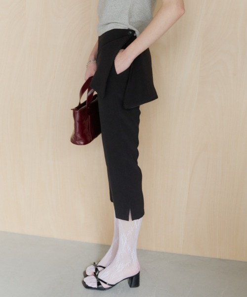 GIUNON レイヤードフリルカプリパンツ GIUNON パンツ layerd frill capri pants / レイヤードフリルカプリ