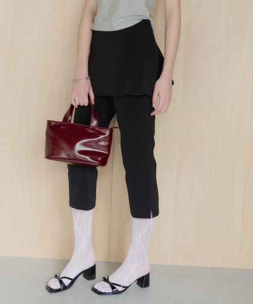 GIUNON パンツ layerd frill capri pants / レイヤードフリルカプリ