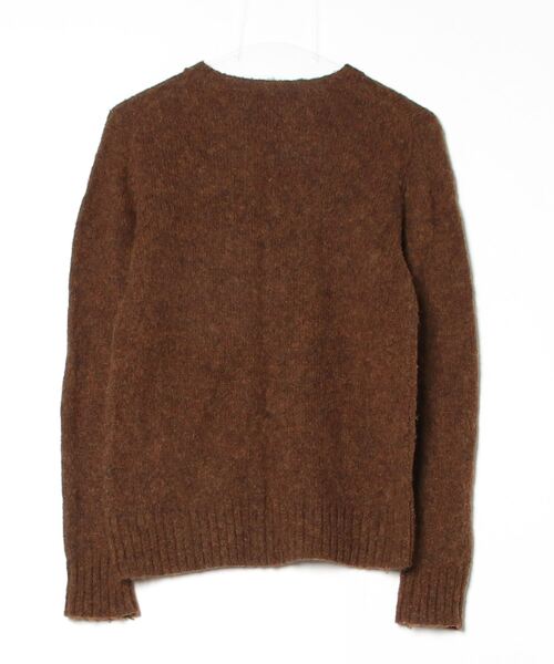 「Journal Standard TRISECT」 長袖ニット MEDIUM ブラウン メンズ_画像2