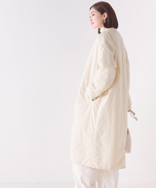 「OMNES」 ノーカラーコート FREE ブラック レディース_画像3