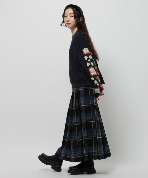 「niko and...」 スウェットカットソー LARGE ライトグレー レディース_画像9