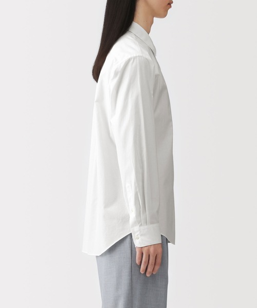 無印良品（MUJI） シャツ 紳士 洗いざらしブロード長袖シャツ メンズ