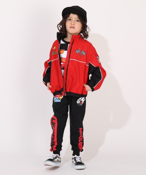 DISNEYCars/ディズニーカーズ☆公式商品！スカジャン風アウター[サイズ110] ディズニー カーズ レースヒーロー スタジャン L アパレル ユニ