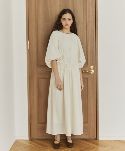 ワンピース 2-way ｗaist gathered onepiece/2wayウエストギャザーワンピースの画像