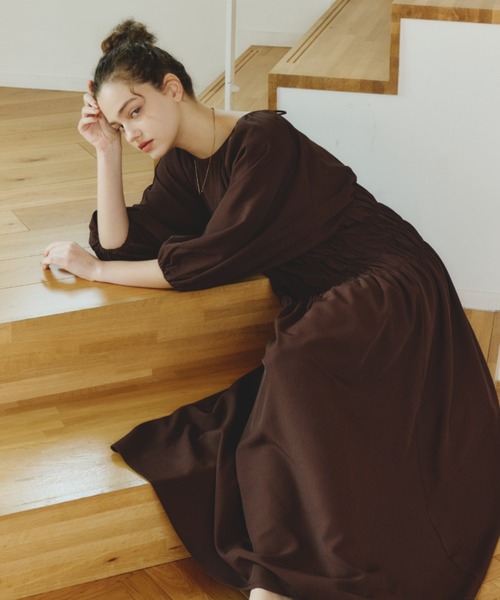 ワンピース 2-way ｗaist gathered onepiece/2wayウエストギャザーワンピースの画像