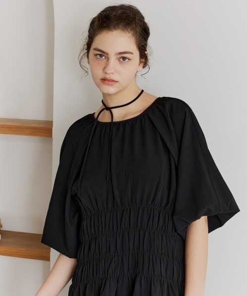 ワンピース 2-way ｗaist gathered onepiece/2wayウエストギャザーワンピースの画像