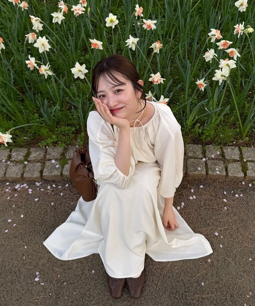 ワンピース 2-way ｗaist gathered onepiece/2wayウエストギャザーワンピースの画像