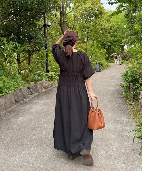 ワンピース 2-way ｗaist gathered onepiece/2wayウエストギャザーワンピースの画像