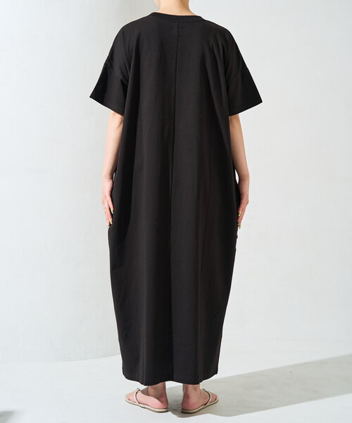 ワンピース 限定展開 Lee × FREAK'S STORE/リー 別注 デニムポケット 半袖 ワンピース(Tシャツワンピース)の画像