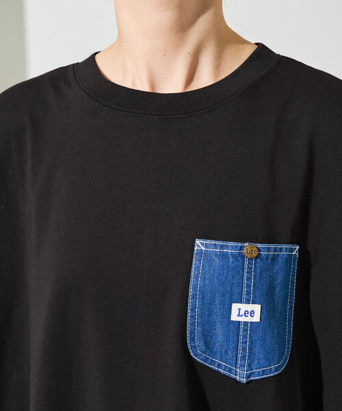 ワンピース 限定展開 Lee × FREAK'S STORE/リー 別注 デニムポケット 半袖 ワンピース(Tシャツワンピース)の画像