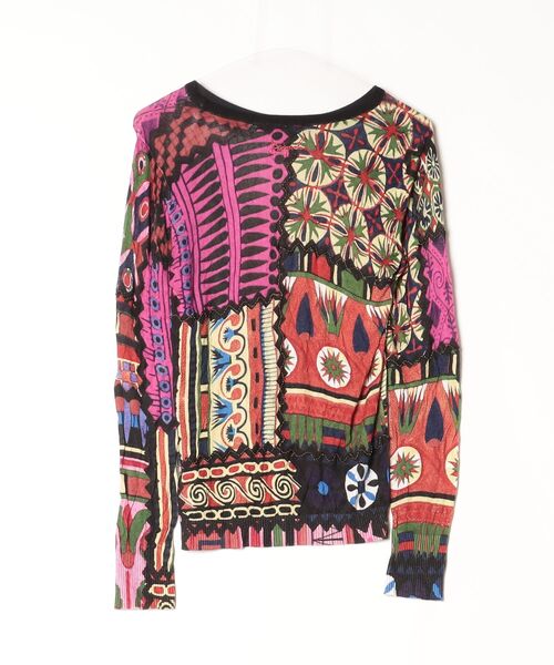 「Desigual」 長袖ニット M パープル レディース_画像2