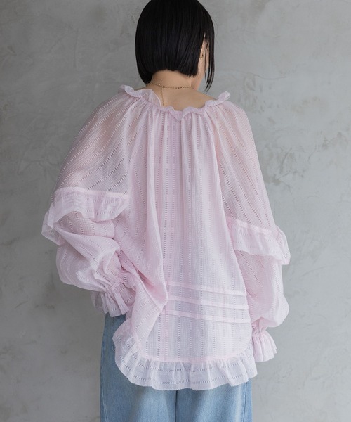 ブラウス シャツ Babyフリルブラウス レディースの画像