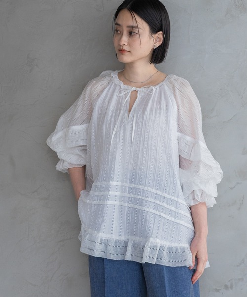 ブラウス シャツ Babyフリルブラウス レディースの画像