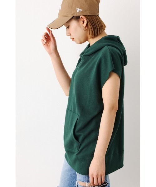 「RODEO CROWNS WIDE BOWL」 プルオーバーパーカー FREE ダークグリーン レディース_画像6