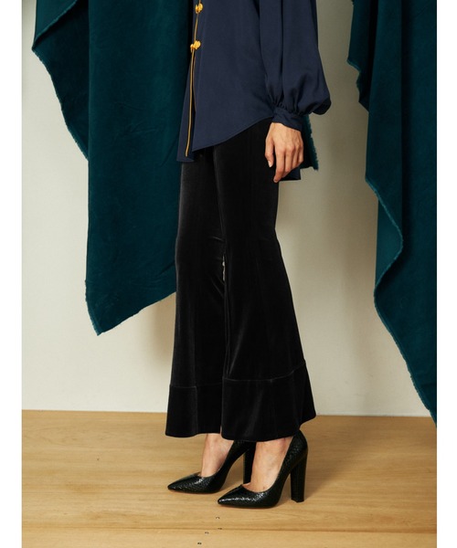 「PAMEO POSE」 ブーツカットパンツ SMALL オレンジ レディース_画像7