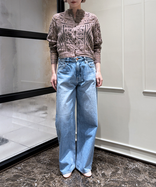 極上美品 IENA LA BOUCLE バテンレースブラウス 定価2.4 追加》IENA LA BOUCLE バテンレースブラウス（シャツ／ブラウス