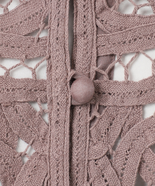 2019SSイエナIENA LA BOUCLEレトローフラワー開襟ブラウス新品 IENA LA BOUCLE Flower ドットブラウス（シャツ/ブラウス）｜IENA LA