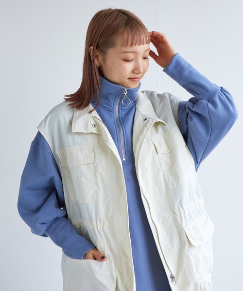 「w closet」 ベスト FREE アイボリー レディース_画像6