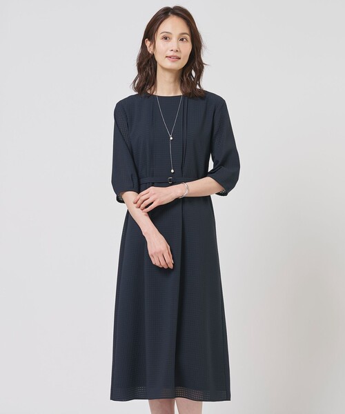 J.PRESS（J.プレス） ドレス シアーブロックチェック ワンピース