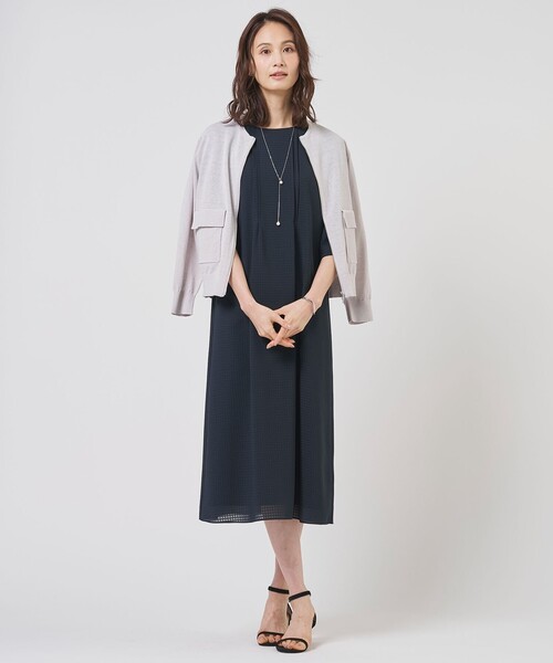 J.PRESS（J.プレス） ドレス シアーブロックチェック ワンピース