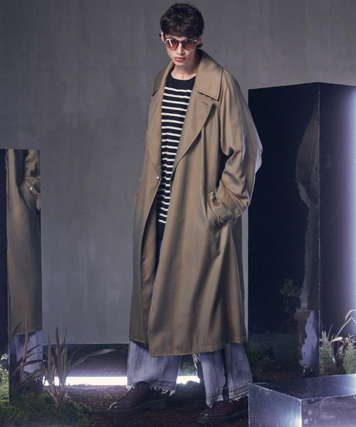「MAISON SPECIAL」 長袖ニット 2 キャメル メンズの画像