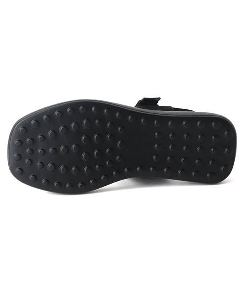 「coca(ANDEX shoes product)」 フラットサンダル MEDIUM ブラック レディース_画像2