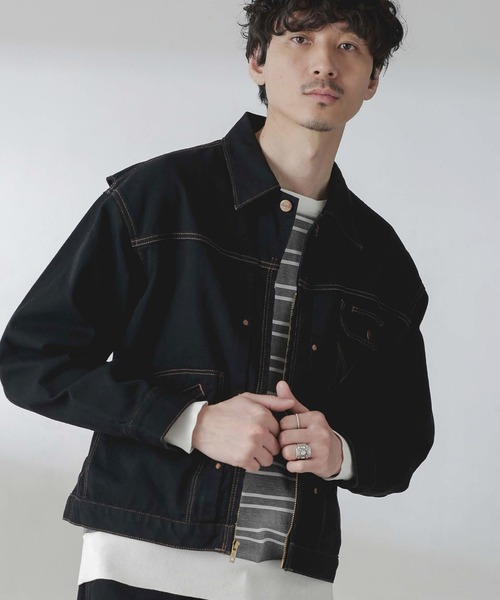 Wrangler（ラングラー） デニムジャケット L ブラック メンズ