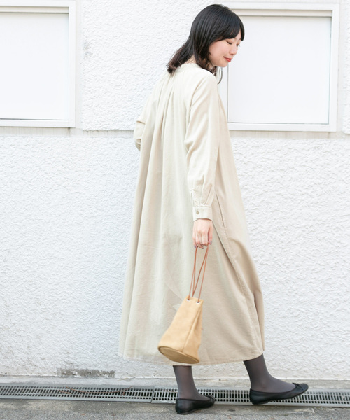 「KBF+」 長袖ワンピース ONE パープル レディース_画像3